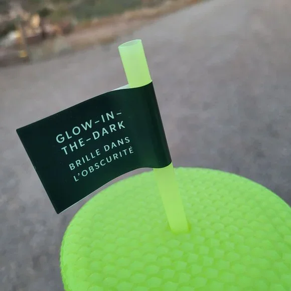 Starbucks 2022 Halloween Studded Glow Tumbler Lemongrass (Green) 16 oz. Grande - Picture 6 of 13